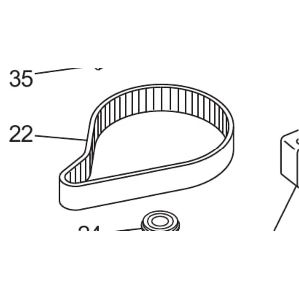 Mimaki CF3 Timing Belt Thumbnail