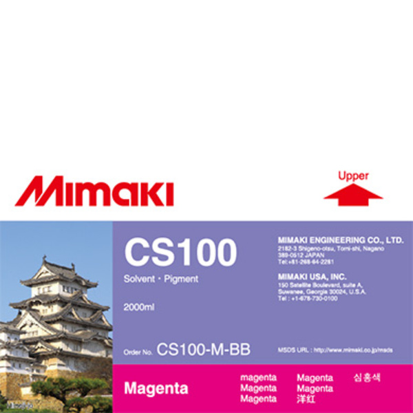 Mimaki CS100 Solvent ink bottle Magenta (2,000ml) Thumbnail