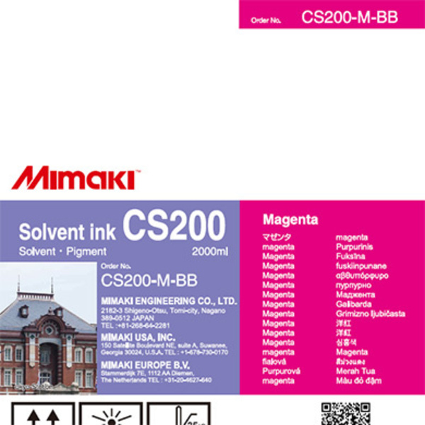 Mimaki CS200 Solvent ink bottle Magenta (2,000ml) Thumbnail