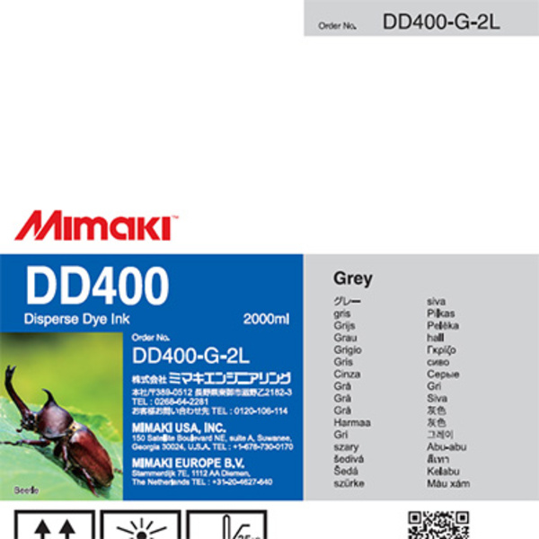 Mimaki DD400 Disperse dye ink pack Gray (2,000ML) – TX300P Thumbnail