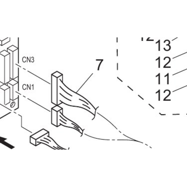 Mimaki Differential PCB Control Duct Wiring (r) Assy Thumbnail