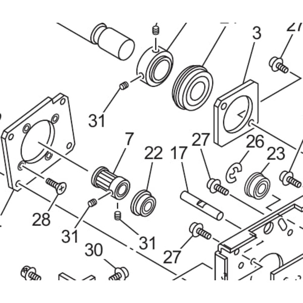 Mimaki CF3 Small Ball Bearing With Flange Thumbnail