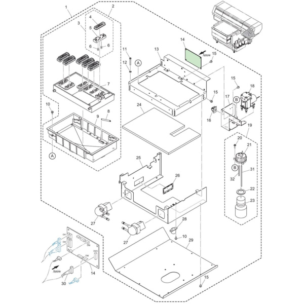 Mimaki Station Assy Sub Assy Thumbnail