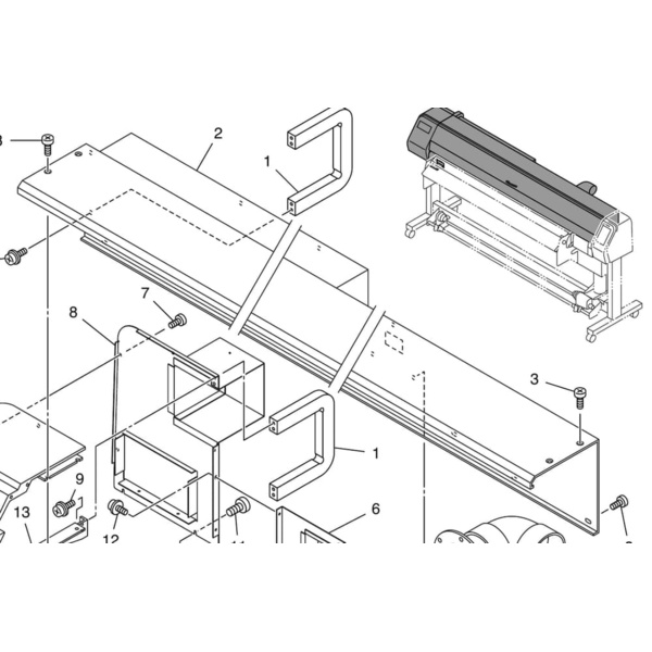 Mimaki Y-Cover For JV30160SP Thumbnail