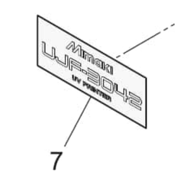 Mimaki UJF-3042 Packing Label Thumbnail