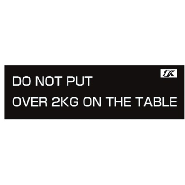 Mimaki Prohibition Label- Overload 2KG (Eng) – UJF-3042 Thumbnail