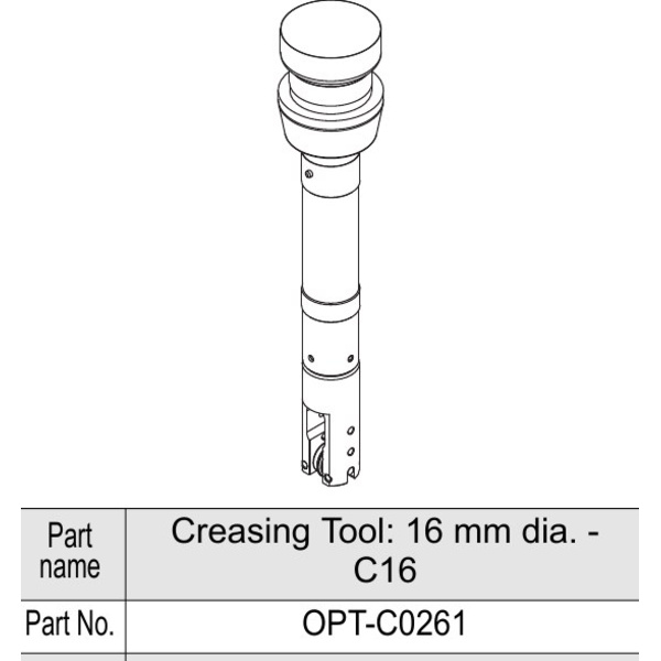 Mimaki Ruled tool, diameter 16mm - C16 Thumbnail