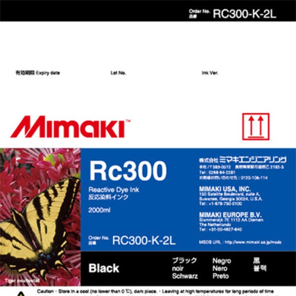 Mimaki RC300 Reactive dye ink pack Black (2,000ML) – TX400 Thumbnail