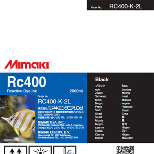 Mimaki RC400 Reactive dye ink pack Black (2,000ML) – TX300P Thumbnail