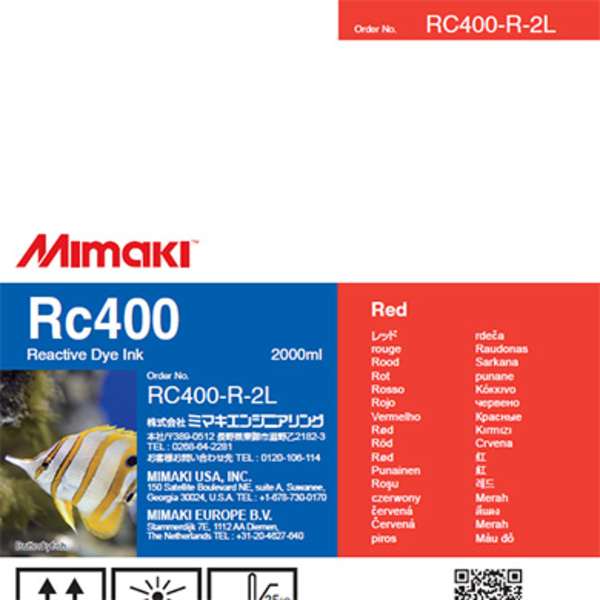 Mimaki RC400 Reactive dye ink pack Red (2,000ML) – TX300P Thumbnail