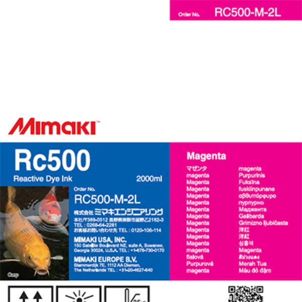 Mimaki RC500 Reactive dye ink pack Magenta (2,000ML) – TX300P Thumbnail