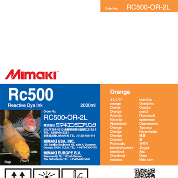 Mimaki RC500 Reactive dye ink pack Orange (2,000ML) – TX300P Thumbnail