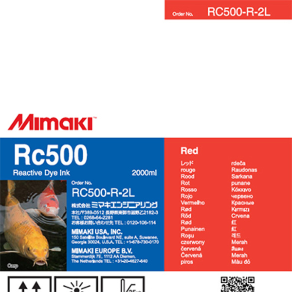 Mimaki RC500 Reactive dye ink pack Red (2,000ML) – TX300P Thumbnail