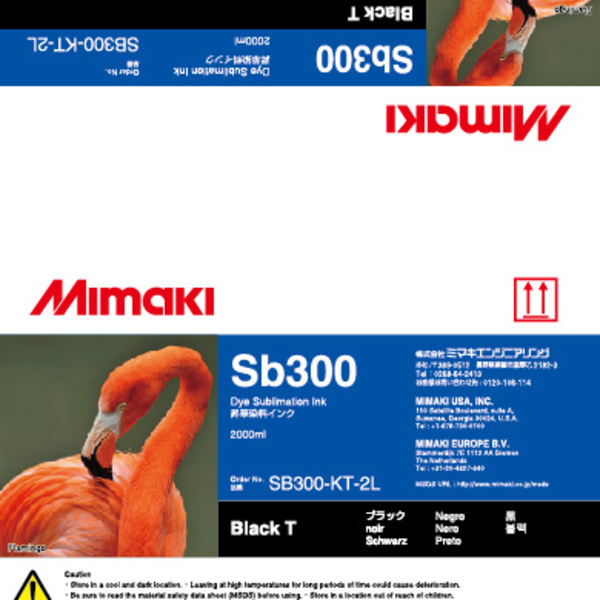 Mimaki SB300 Dye sublimation ink pack Black T (2,000ML) – TX400 Thumbnail