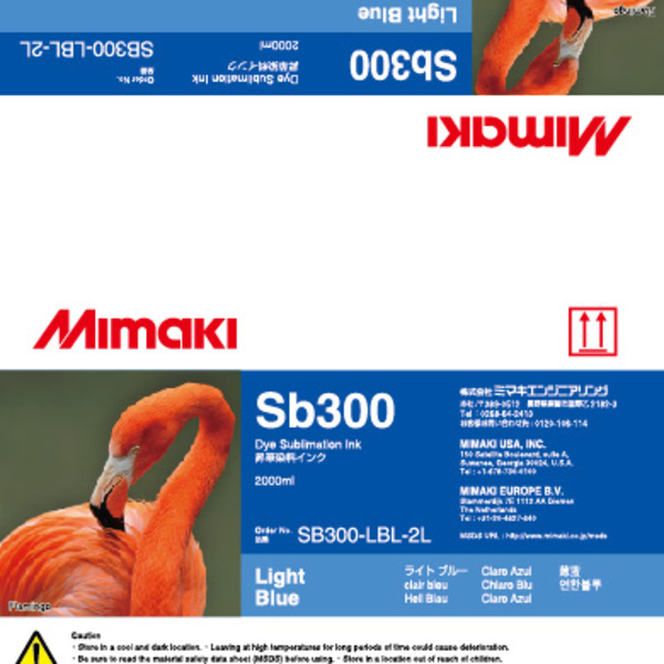 Mimaki SB300 Dye sublimation ink pack Light Blue (2,000ML) – TX400 Thumbnail