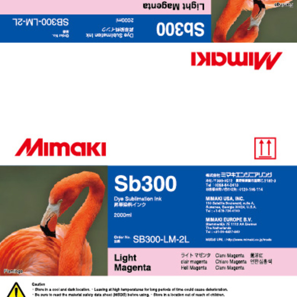 Mimaki SB300 Dye sublimation ink pack Light Magenta (2,000ML) – TX400 Thumbnail