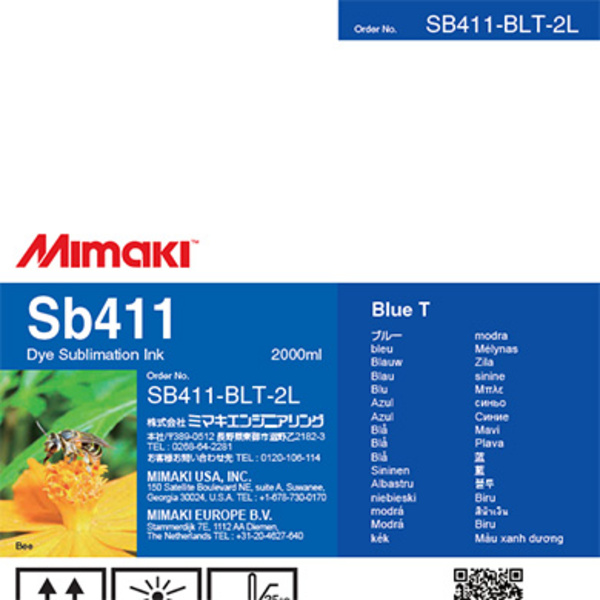 Mimaki Sb411 Dye sublimation ink pack Blue T (2,000ml) Thumbnail