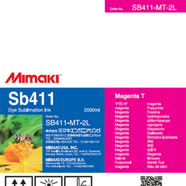 Mimaki Sb411 Dye sublimation ink pack Magenta T (2,000ml) Thumbnail