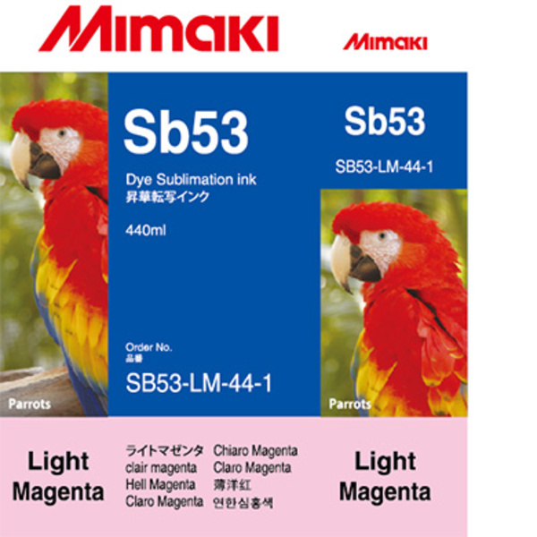 Mimaki SB53 Dye sublimation ink cartridge Light Magenta (440ML) – CJV150/CJV300/JV150 +8 Thumbnail
