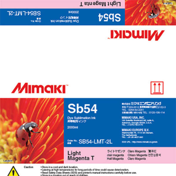 Mimaki SB54 Dye sublimation ink pack Light Magenta T (2,000ML) – CJV150/CJV300/JV150 +8 Thumbnail