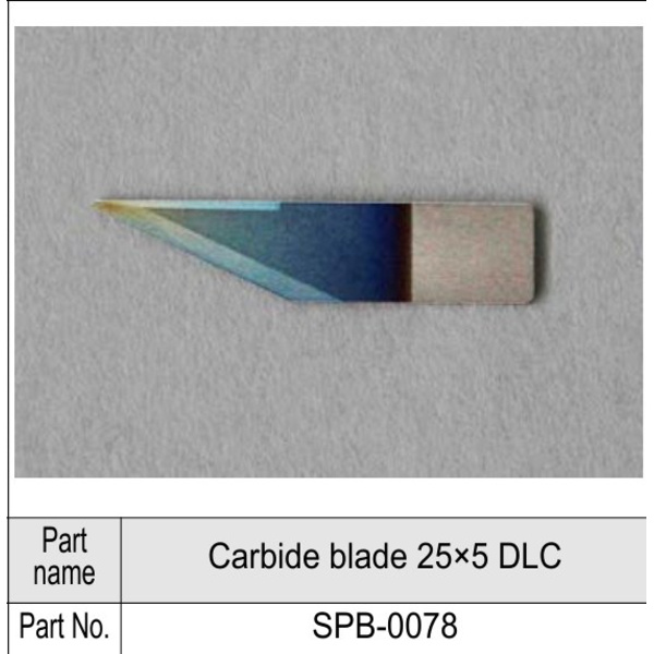 Mimaki Carbide blade 25×5 DLC (5 pcs) Thumbnail