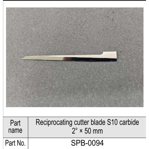 Mimaki S10 reciprocating cutter blade carbide 2° x 50mm Thumbnail