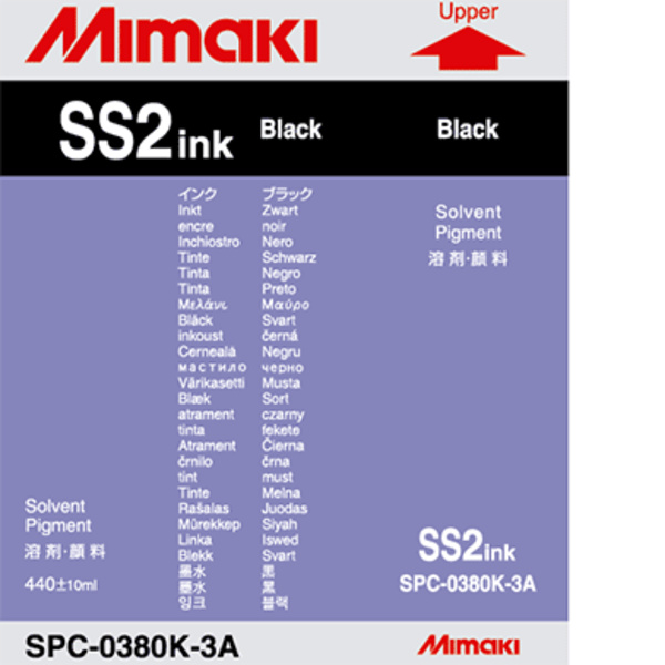 Mimaki SS2 Solvent ink cartridge Black (440ML) – JV3 Thumbnail