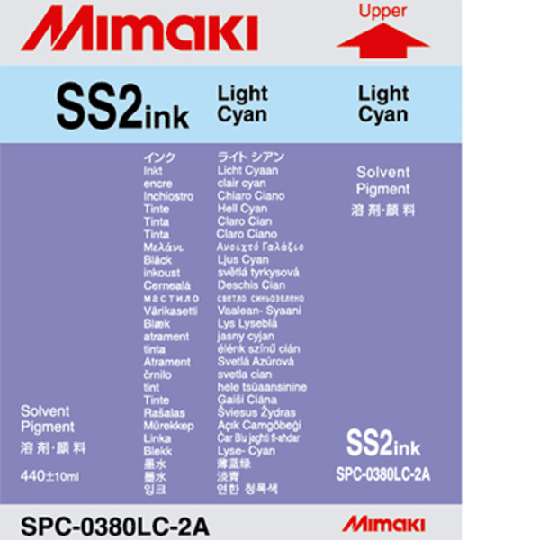 Mimaki SS2 Solvent ink cartridge Light Cyan (440ML) – JV3 Thumbnail