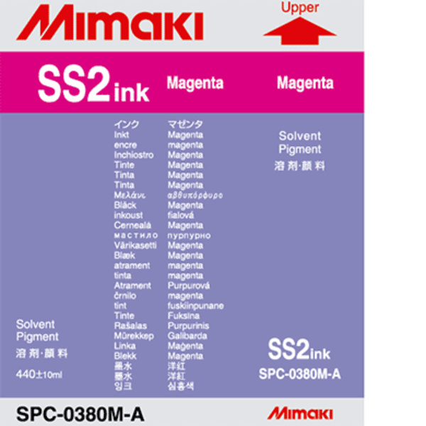 Mimaki SS2 Solvent ink cartridge Magenta (440ML) – JV3 Thumbnail
