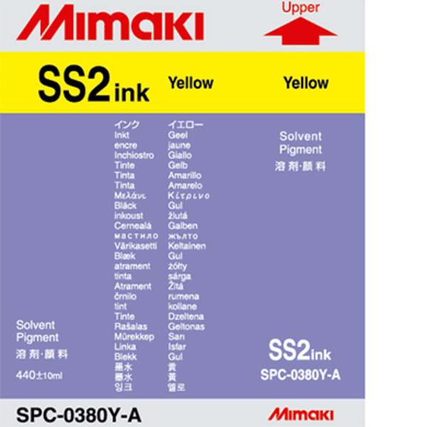 Mimaki SS2 Solvent ink cartridge Yellow (440ML) – JV3 Thumbnail