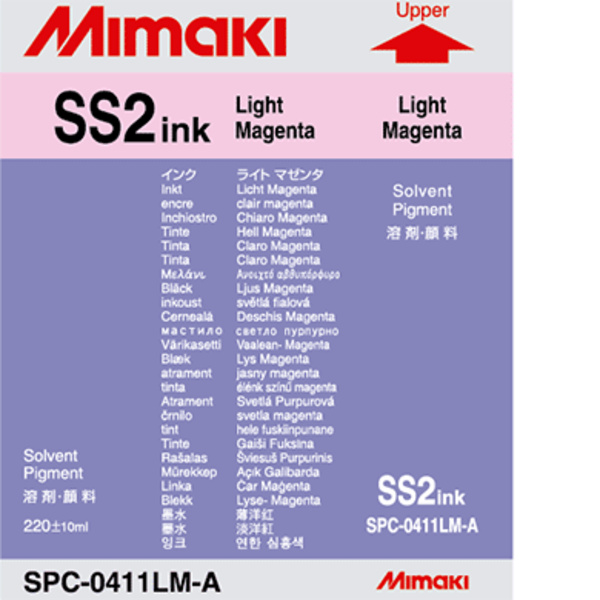 Mimaki SS2 Solvent ink cartridge Light Magenta (220ML) – GP604S/JV3 Thumbnail