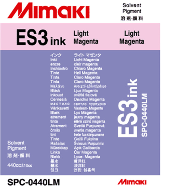 Mimaki ES3 Solvent ink cartridge Light Magenta (440ML) – CJV150/CJV30/CJV300 +8 Thumbnail
