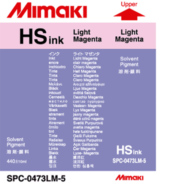 Mimaki Hs Solvent ink cartridge Light Magenta (440ML) – JV5 Thumbnail