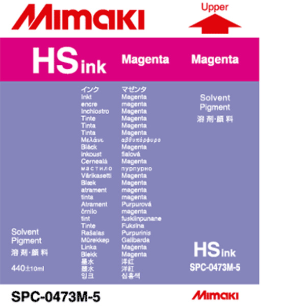 Mimaki Hs Solvent ink cartridge Magenta (440ML) – JV5 Thumbnail