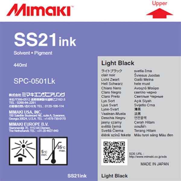 Mimaki SS21 Solvent ink cartridge Light Black (440ml) Thumbnail