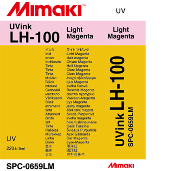 Mimaki LH-100 UV curable ink cartridge Light Magenta (220ML) – UJF-3042FX/UJF-3042HG/UJF-6042 Thumbnail
