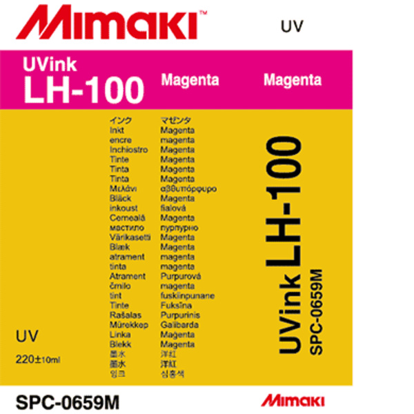 Mimaki LH-100 UV curable ink cartridge Magenta (220ML) – UJF-3042FX/UJF-3042HG/UJF-6042 Thumbnail