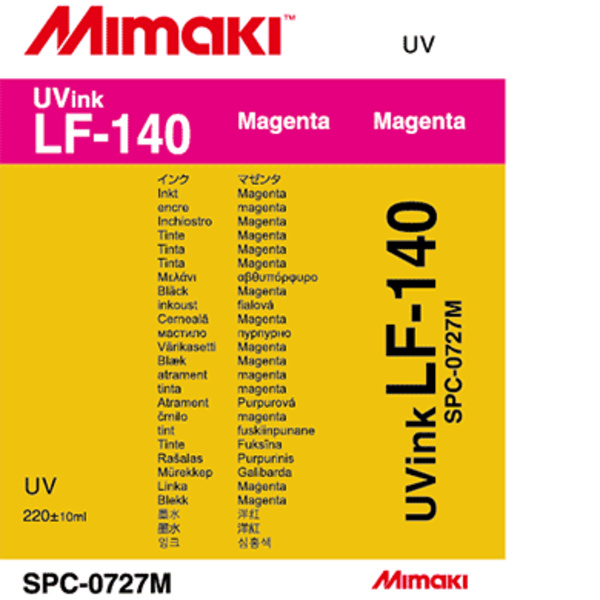 Mimaki LF-140 UV curable ink cartridge Magenta (220ML) – UJF-3042FX/UJF-3042HG/UJF-6042 Thumbnail