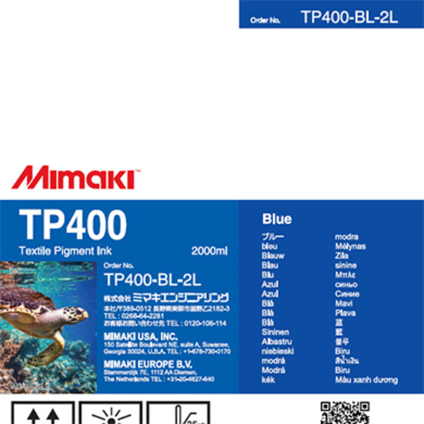 Mimaki TP400 Textile pigment ink pack Blue (2,000ML) – TX300P Thumbnail