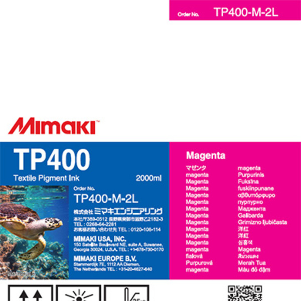 Mimaki TP400 Textile pigment ink pack Magenta (2,000ML) – TX300P Thumbnail