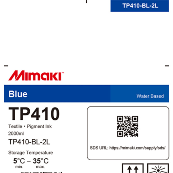Mimaki TP410 Textile pigment ink pack Blue (2,000ml) Thumbnail