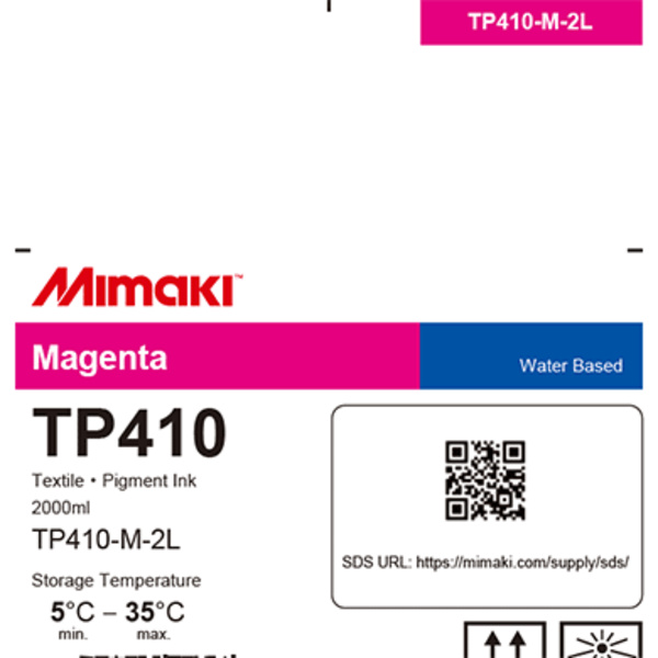 Mimaki TP410 Textile pigment ink pack Magenta (2,000ml) Thumbnail