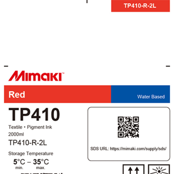 Mimaki TP410 Textile pigment ink pack Red (2,000ml) Thumbnail